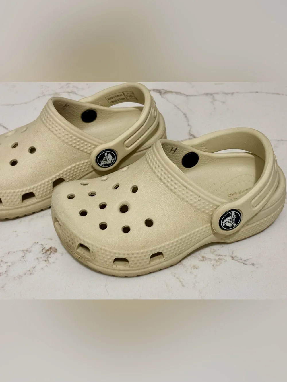 CROCS Kids Beige Classic Clog